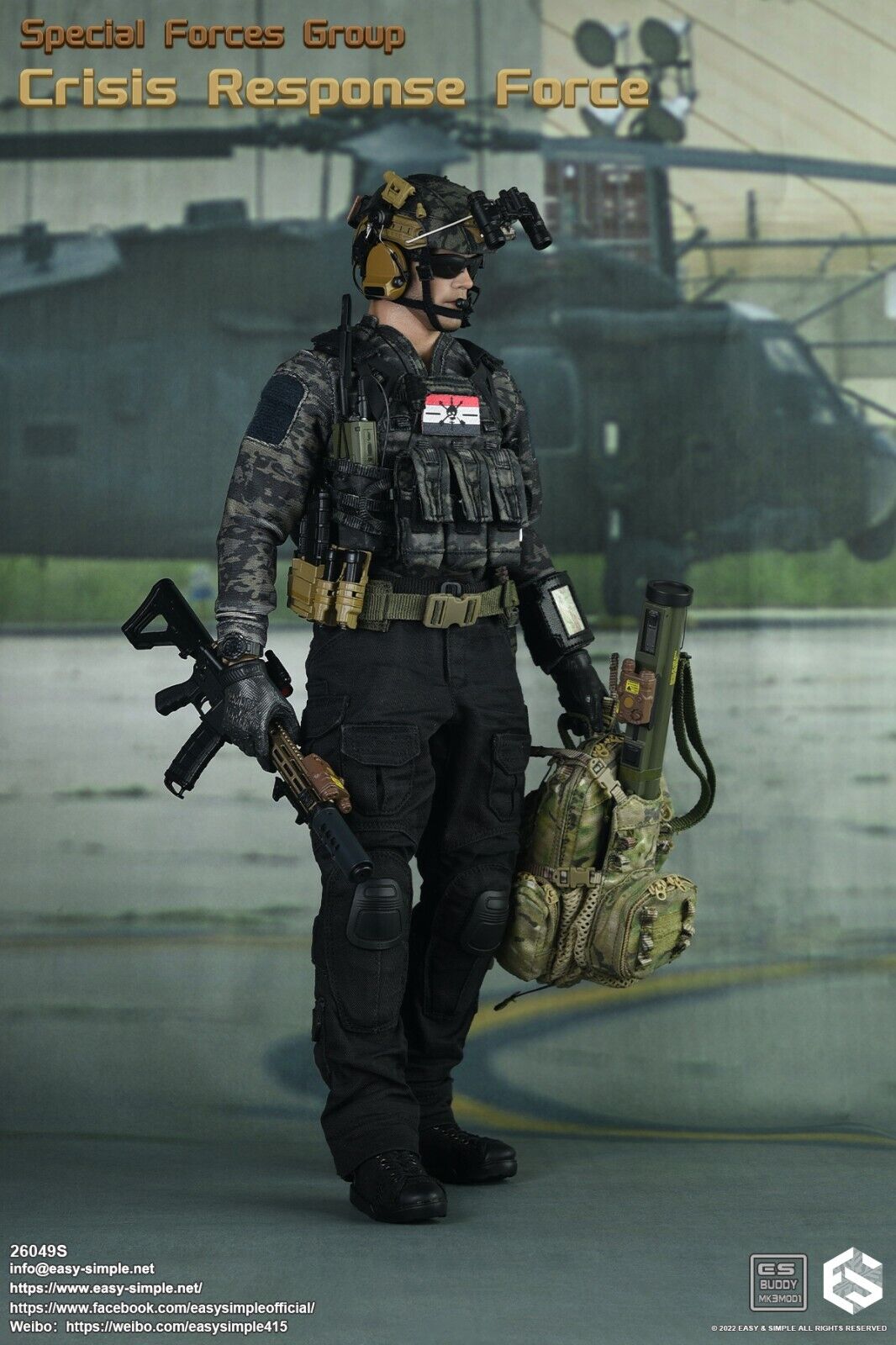 1:6 Easy & Simple Special Forces Group Crisis Response Force MCB Combat Shirt