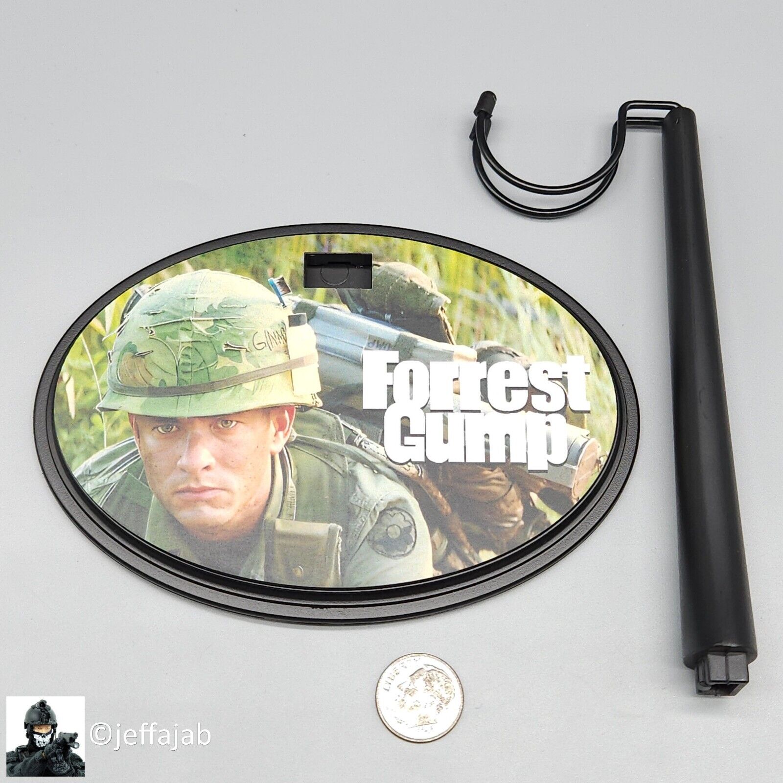 1:6 scale DJ Custom Forrest Gump in Vietnam Display Stand for 12" Figures