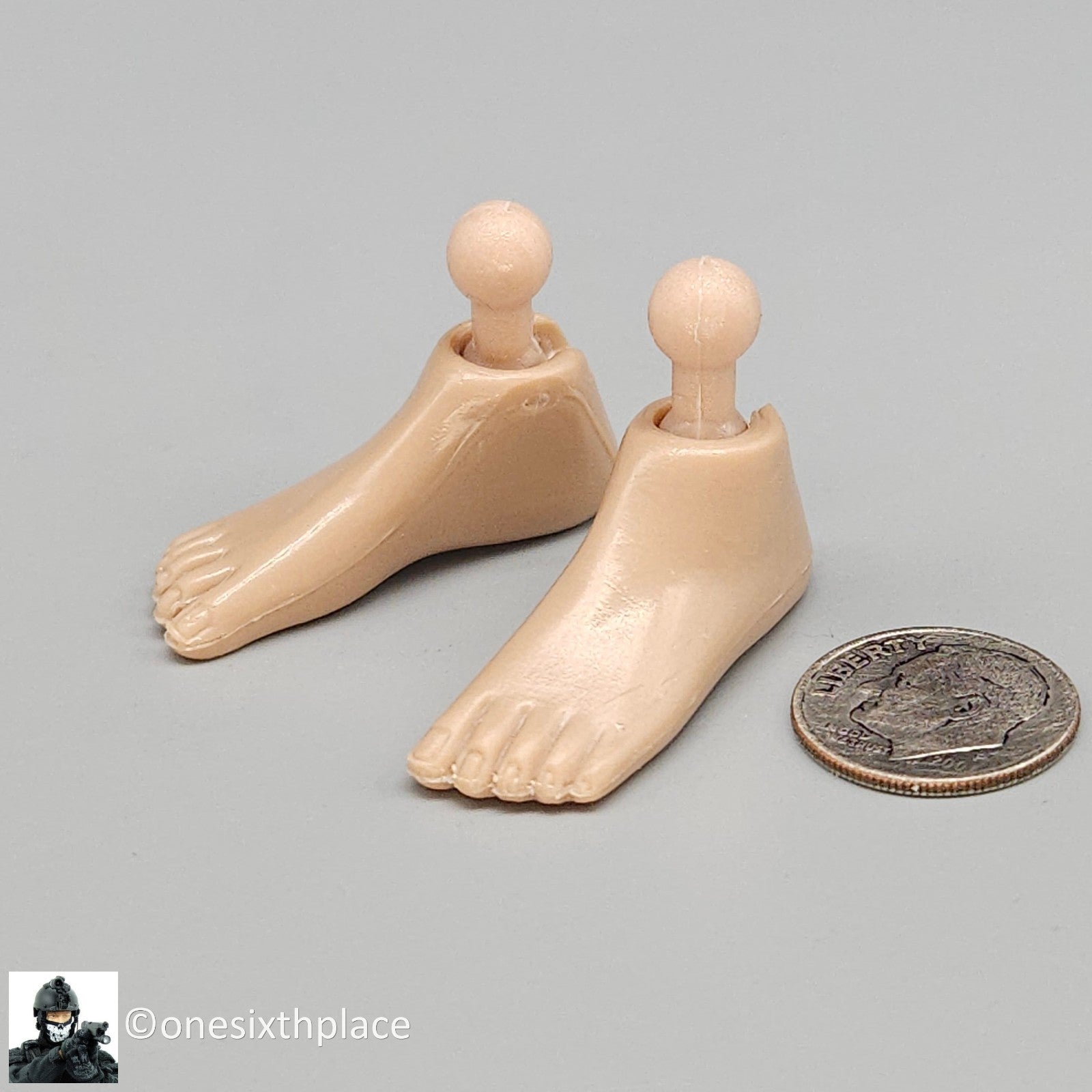 1:6 scale Very Cool Western Beauty Female Flat Heel Feet for 12" Figures