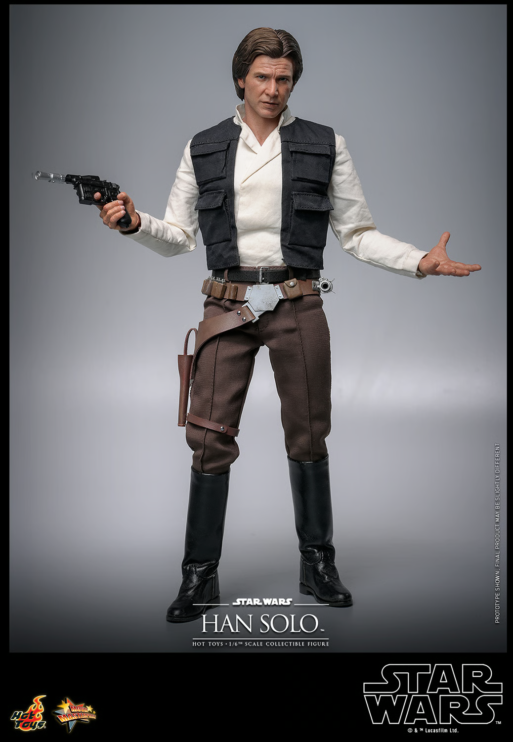 1:6 scale Hot Toys Star Wars Han Solo 12" Action Figure MM740