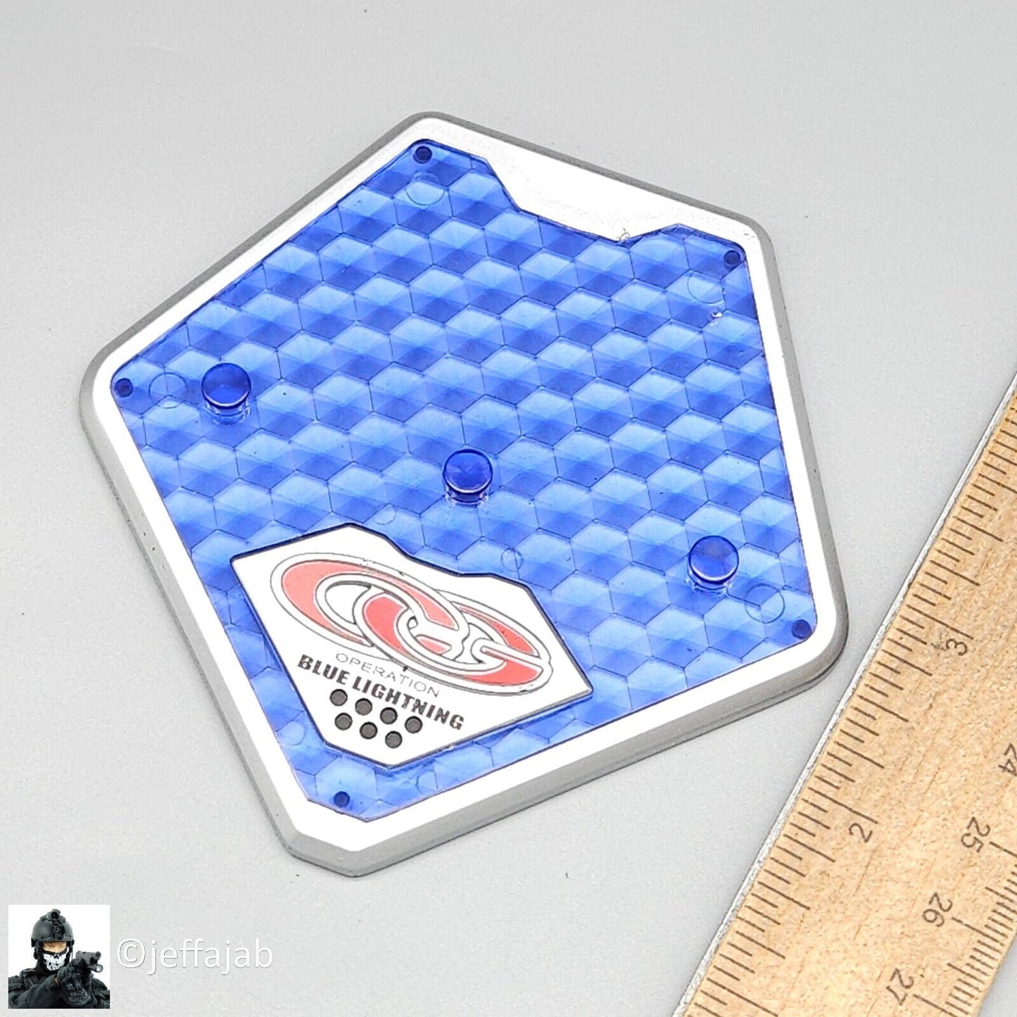 1:6 scale BBI Cy Girl 2.0 Electra Blue & Silver Figure Stand for 12" Figures