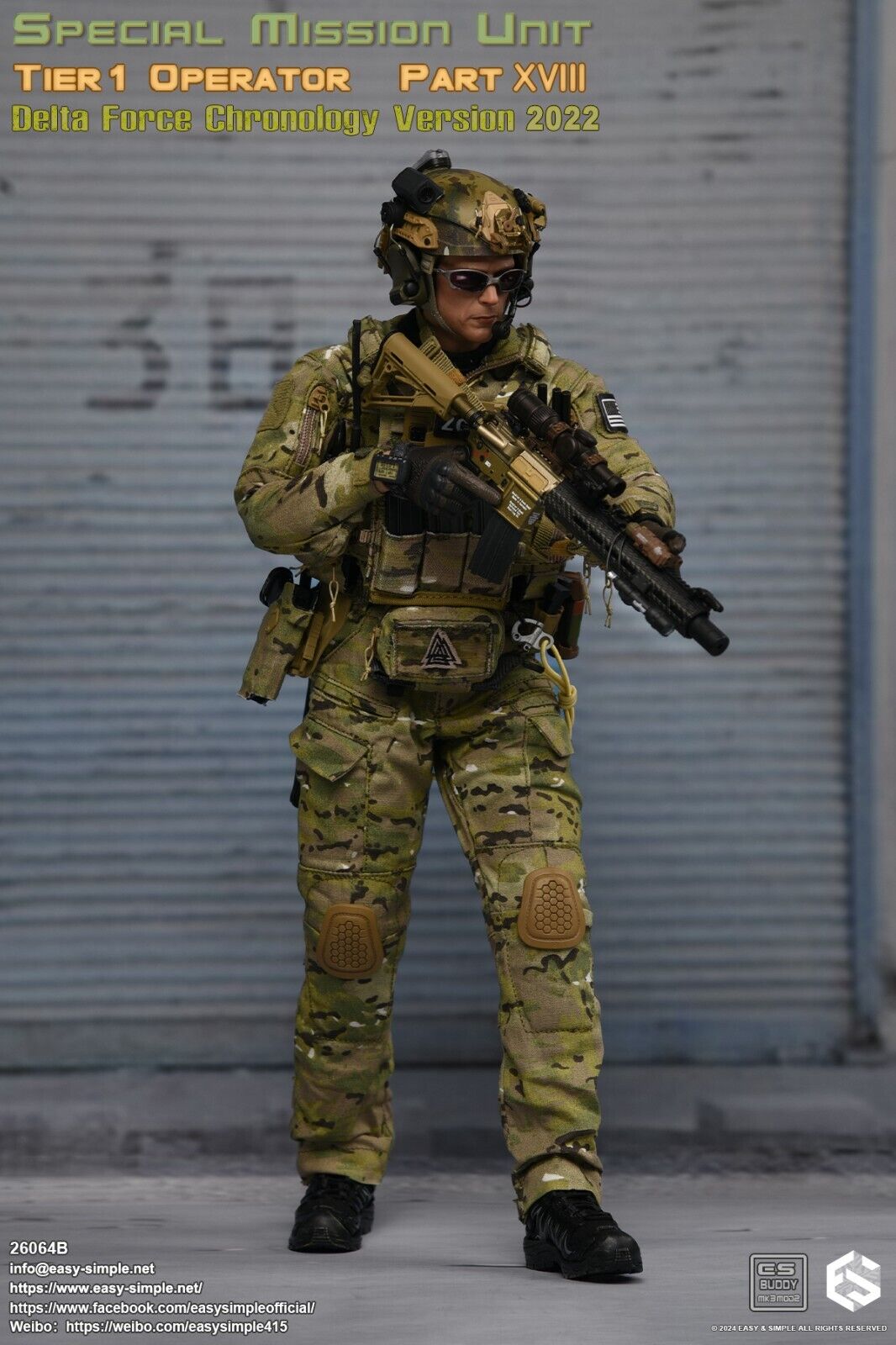 1:6 scale Easy & Simple Delta Force Chronology 2022 Combat Axe