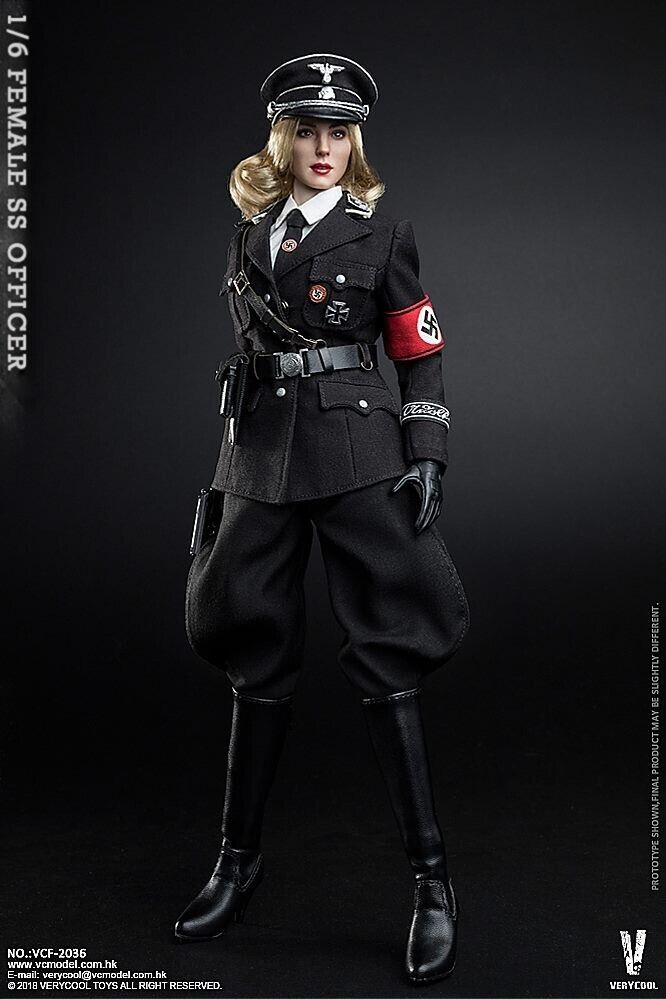 1:6 scale Very Cool WWII German Female SS Officer Nude Body for 12" Figures