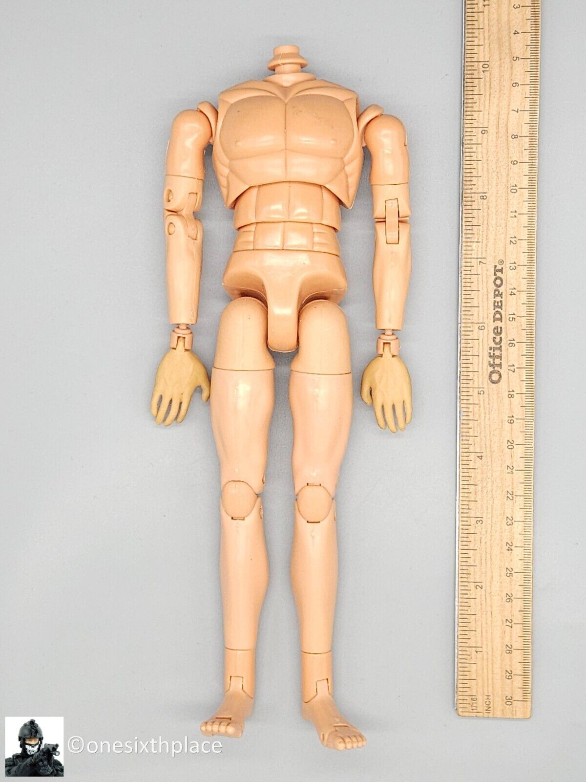 1:6 DiD Gen 1 Male Nude Body with Bendy Hands for 12" Figures