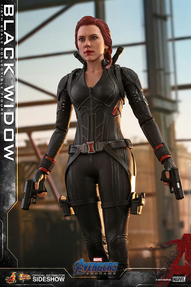 1:6 scale Hot Toys Avengers Endgame Black Widow Pistols (x2) for 12" Figures
