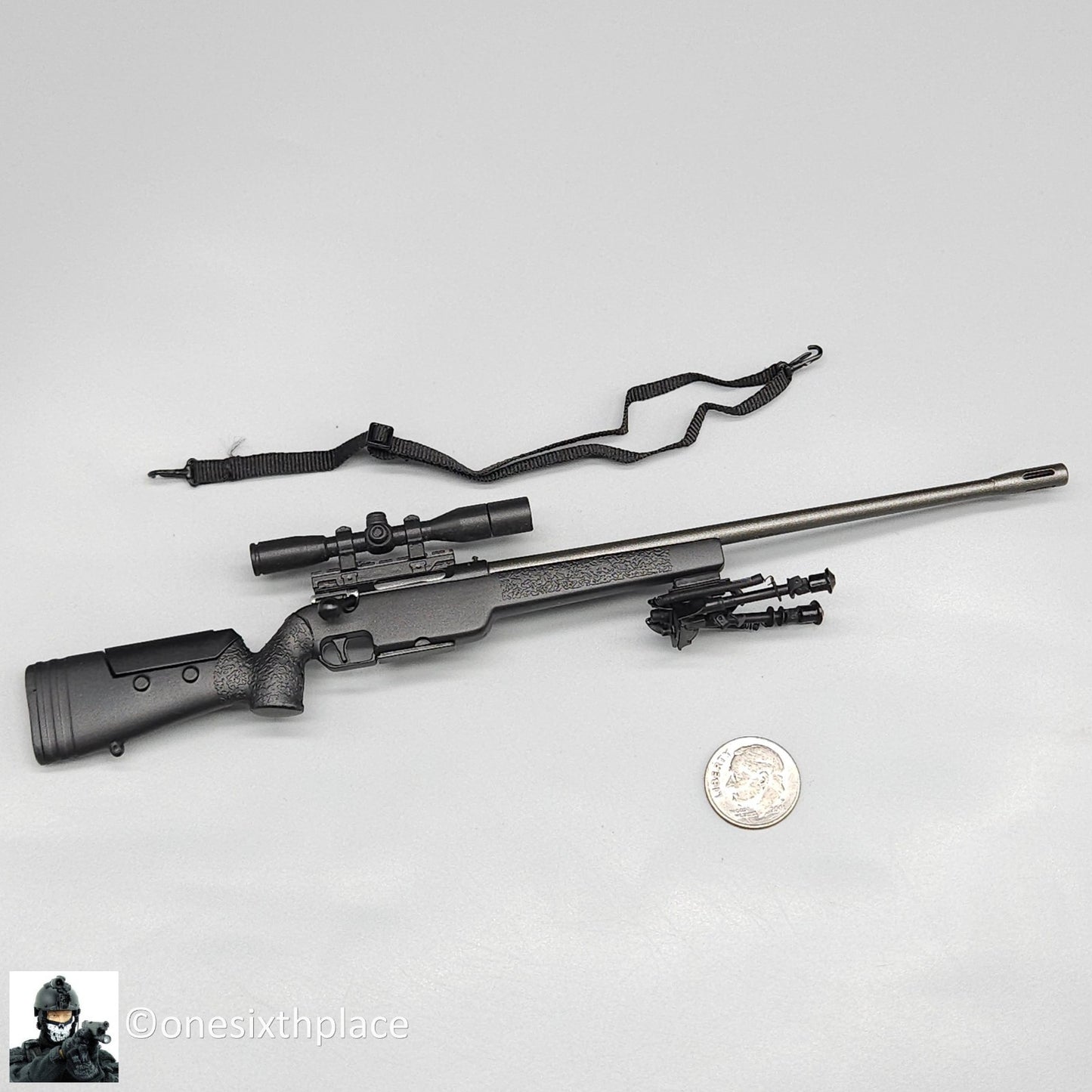 1:6 scale Flagset Serbia Sniper Rifle w/ Sling for 12" Figures