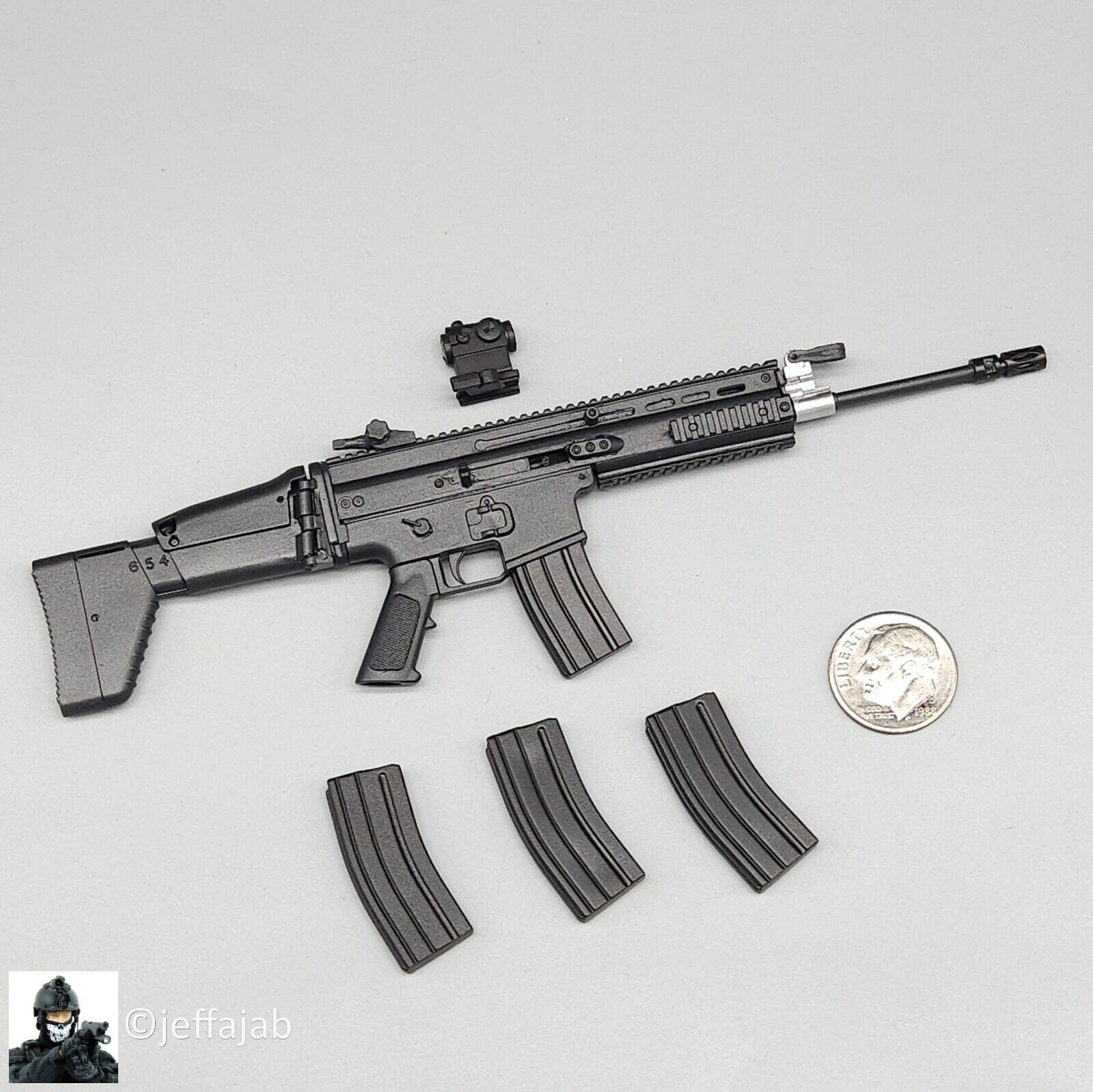 1:6 KSToys Doomsday Guardian SCAR-L Rifle for 12" Figures
