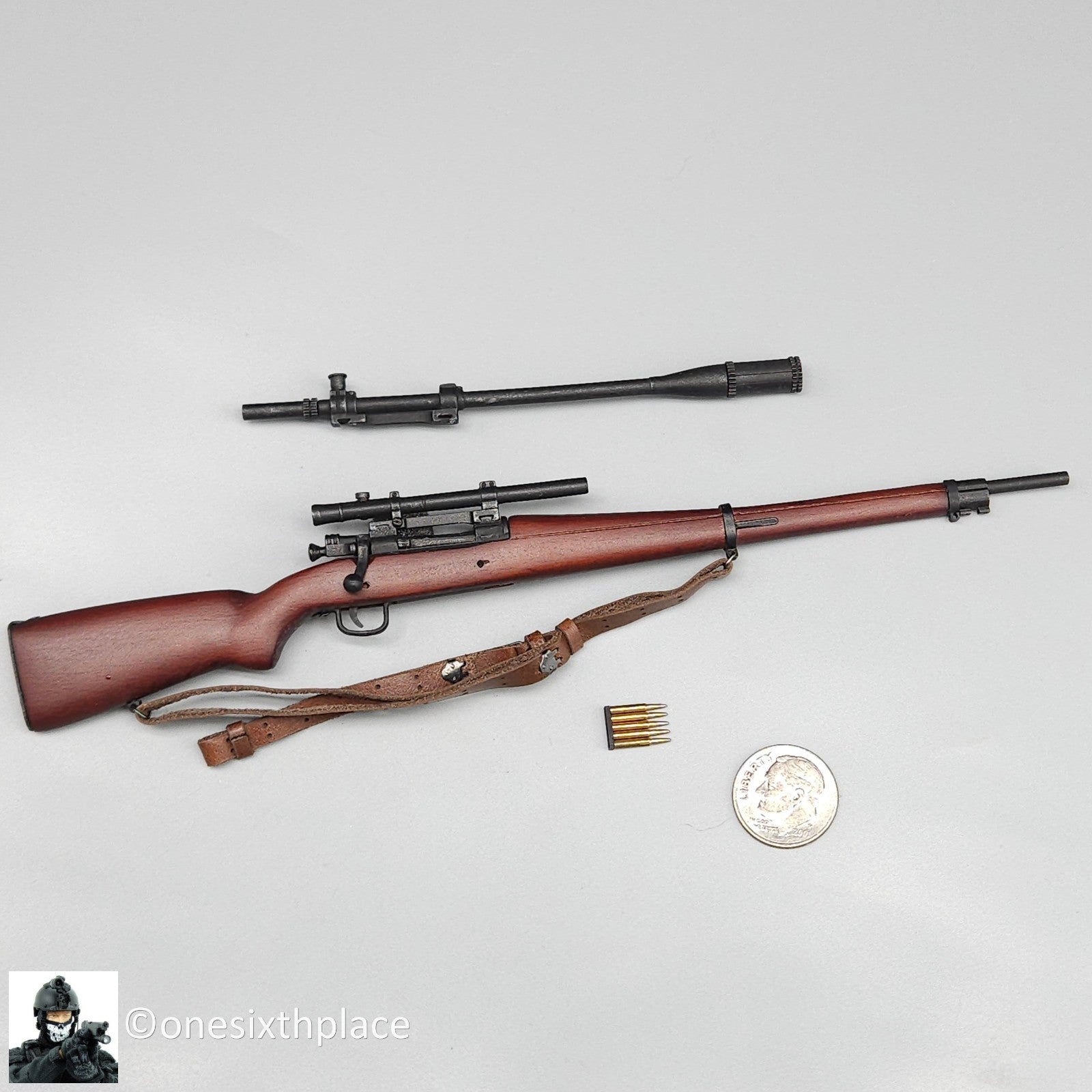 1:6 DiD WWII US 2nd Ranger Sniper Jackson Springfield Rifle for 12" Figures