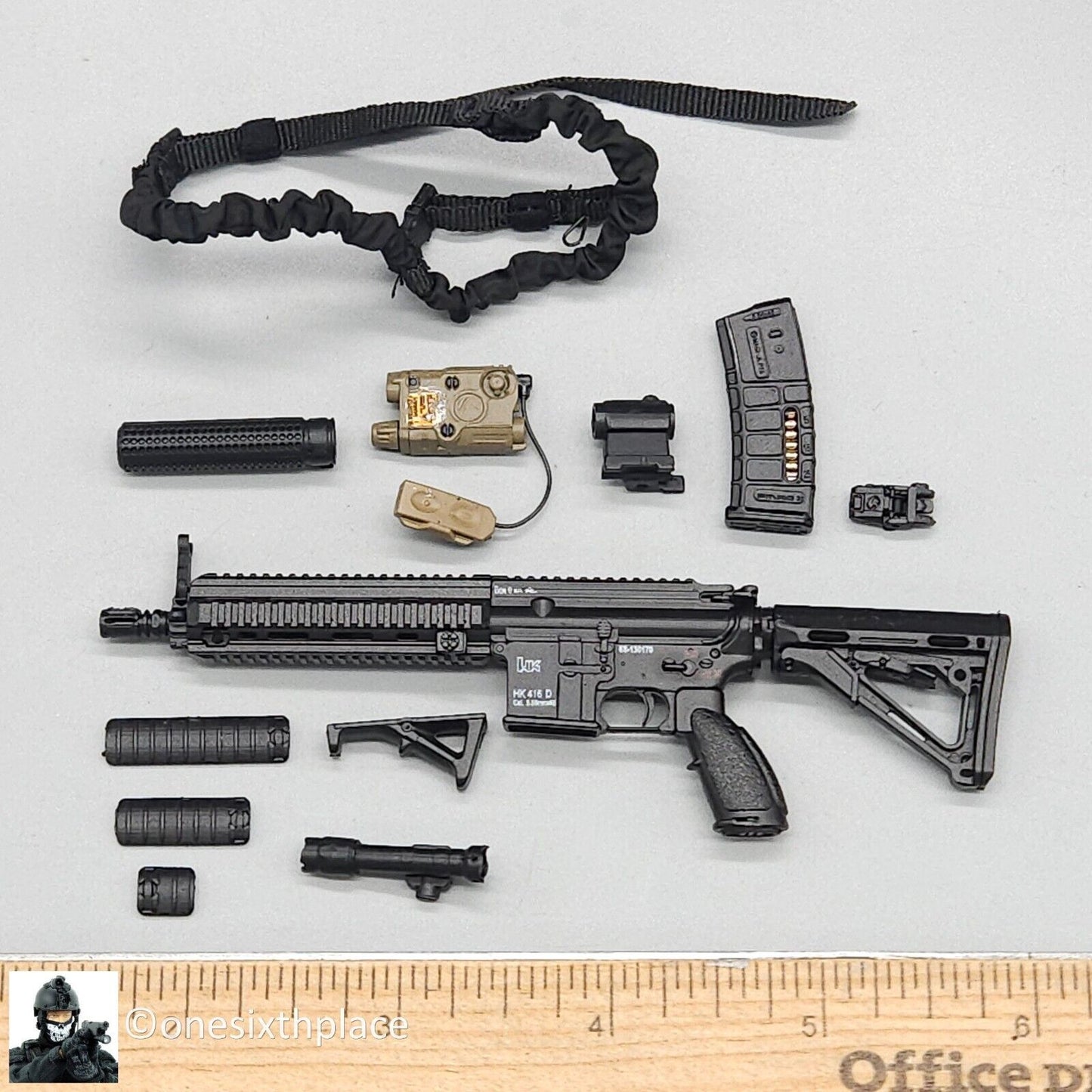 1:6 scale Mini Times Female SWAT Operator HK416 Rifle Set for 12" Figures