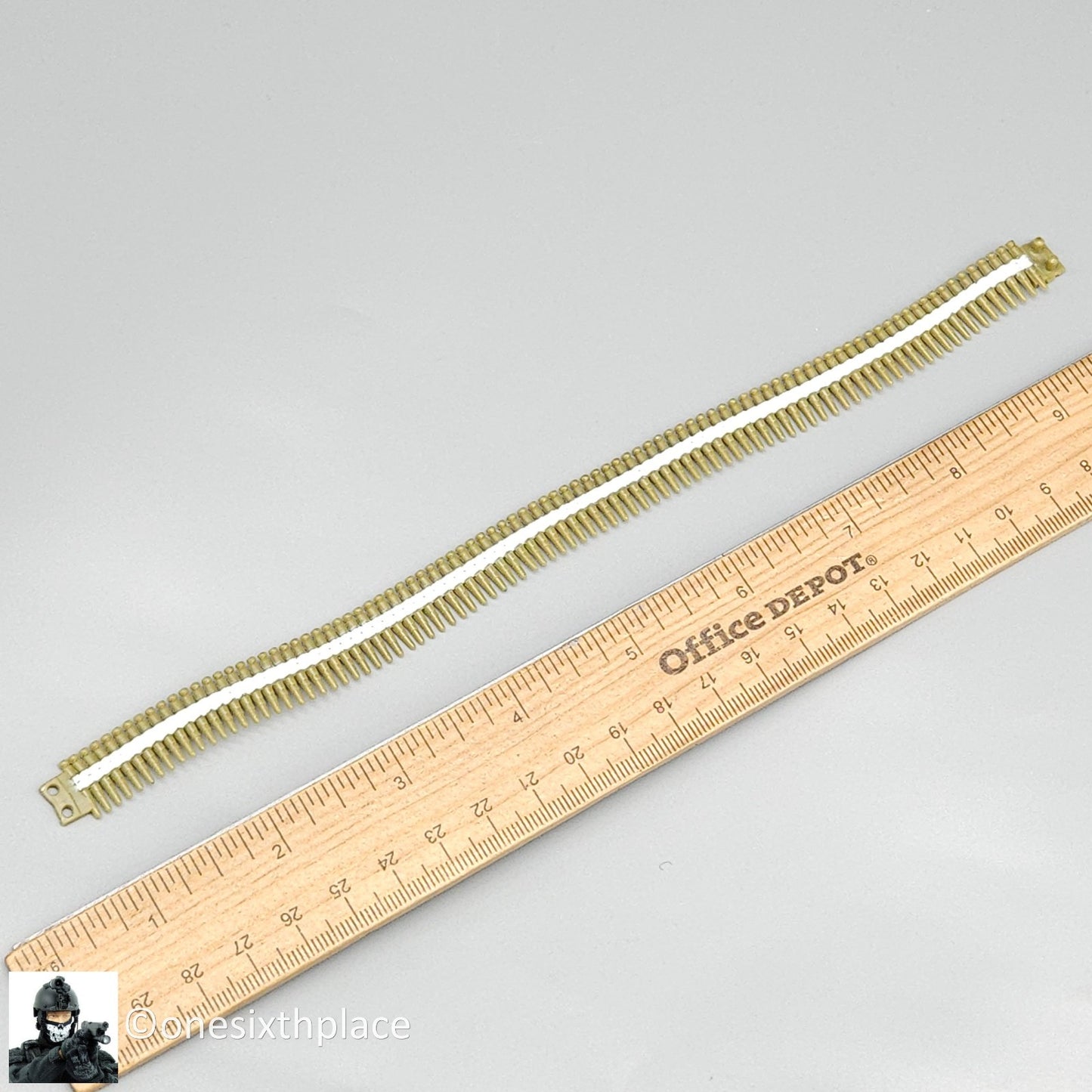 1:6 scale Hasbro GI Joe WWII Machine Gun Plastic Ammo Belt for 12" Figures