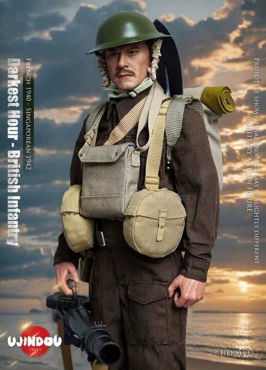 1:6 scale Ujindou British Infantry France 1940 Singapore 1942 12" Figure UD-9039