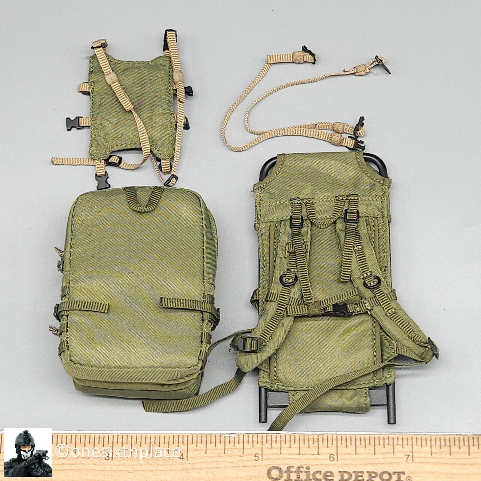 1:6 Soldier Story The Division 2 Agent Heather Ward Green Backpack