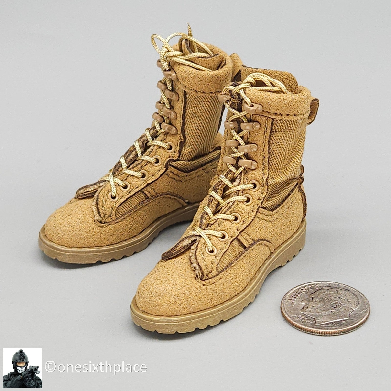 1:6 scale Easy & Simple Russian ALPHA Team Leader Combat Boots for 12" Figures