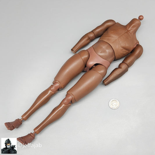 1:6 Soldier Story NYPD ESU K-9 Div S2.5 Black Male Body w/ Feet for 12" Figures