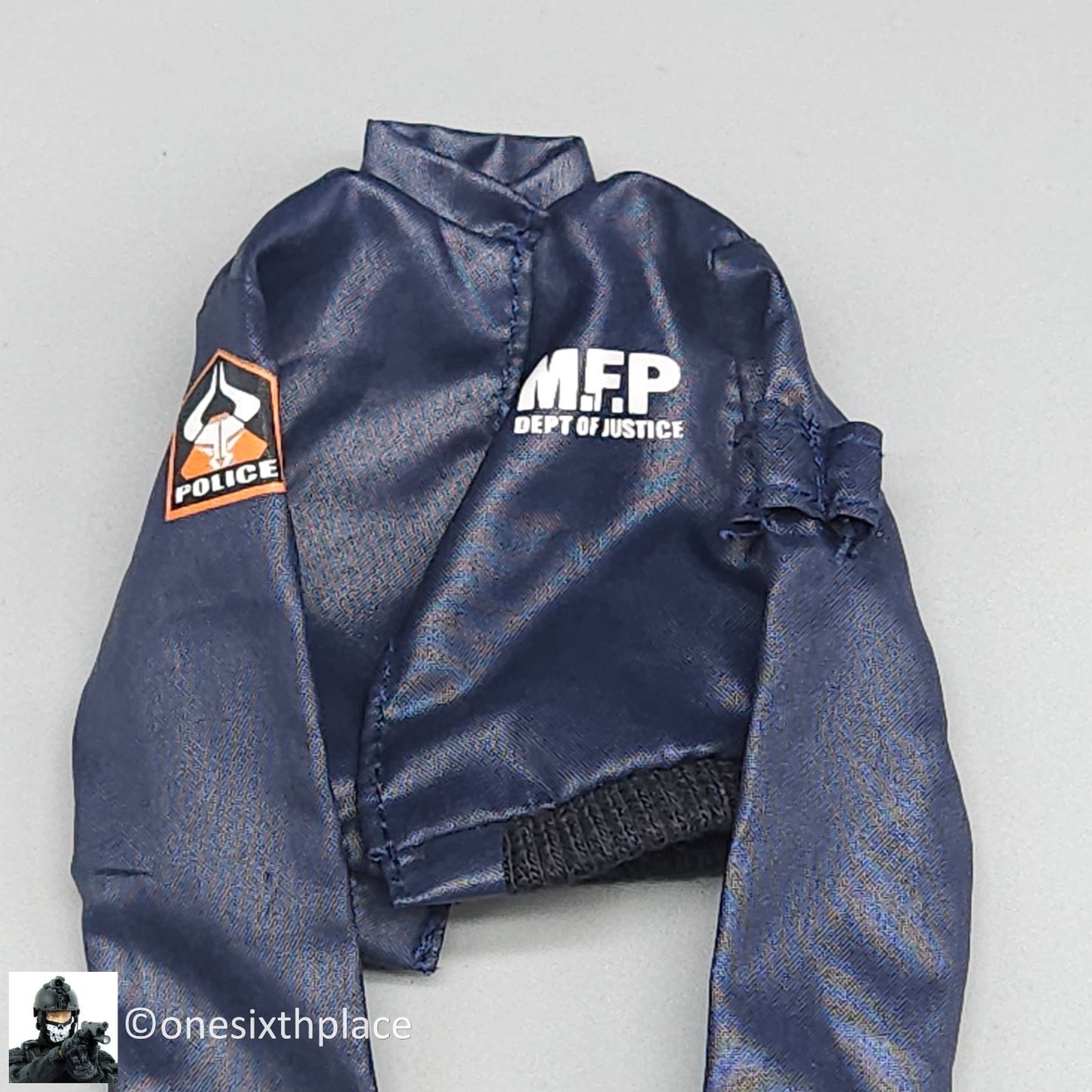 1:6 scale BBI CY Girl Blaze Female Blue Police Jacket for 12" Figures