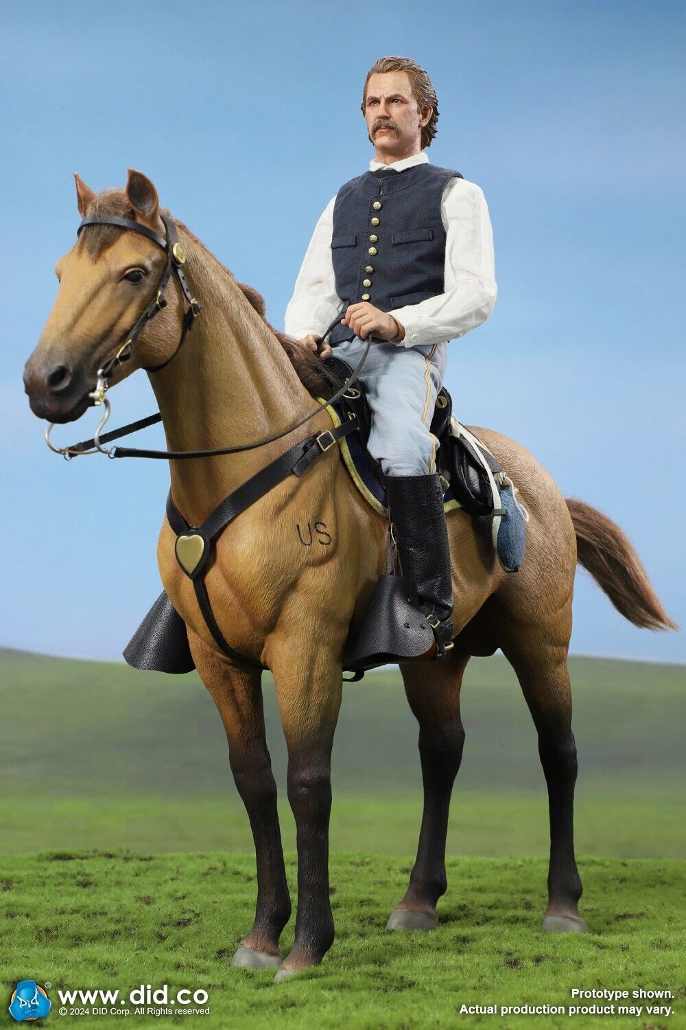 1:6 scale DiD US Civil War Brown War Horse (Standing) for 12" Figures E60076