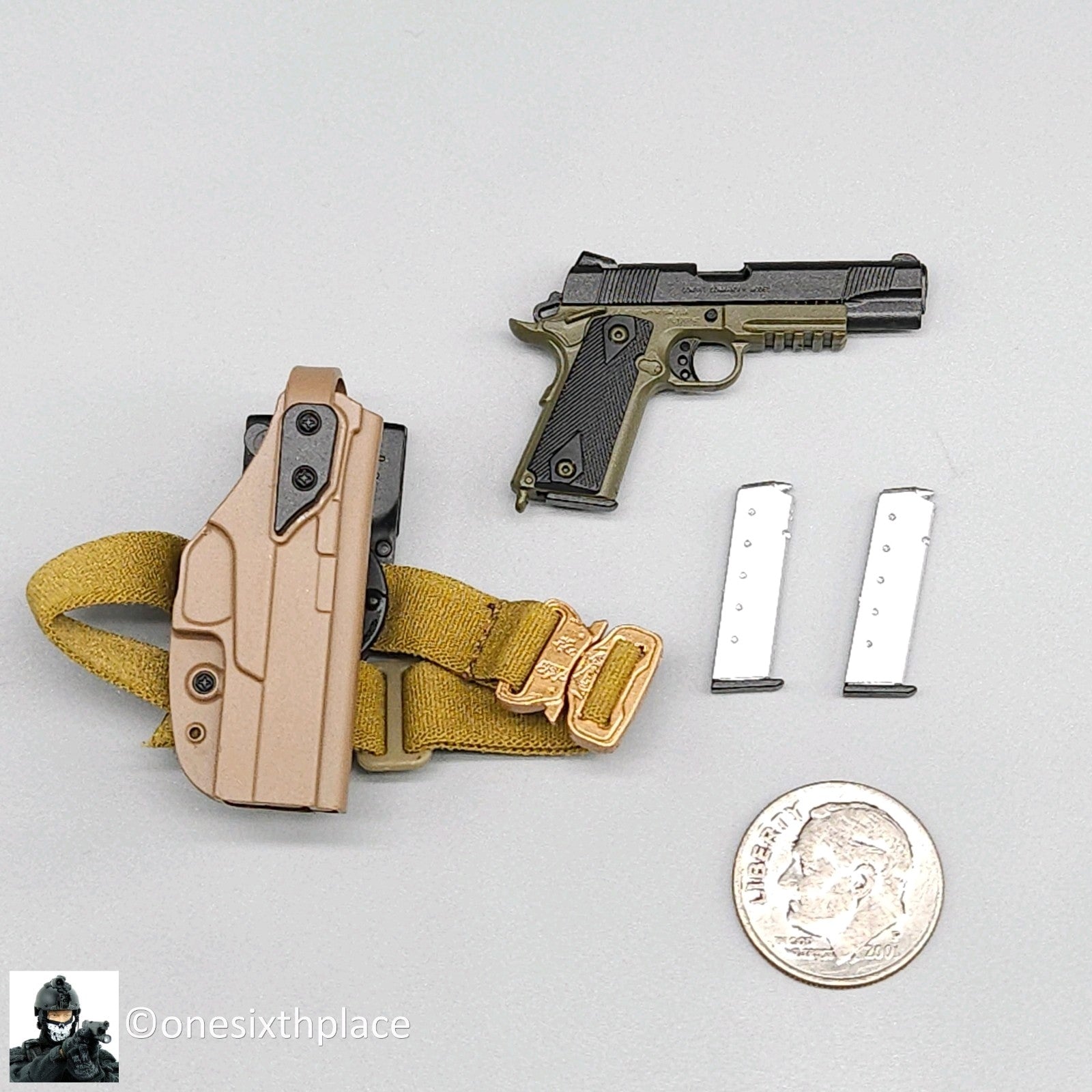 1:6 scale Easy & Simple PMC Weapon Specialist SPECIAL 1911 Pistol w/ Holster