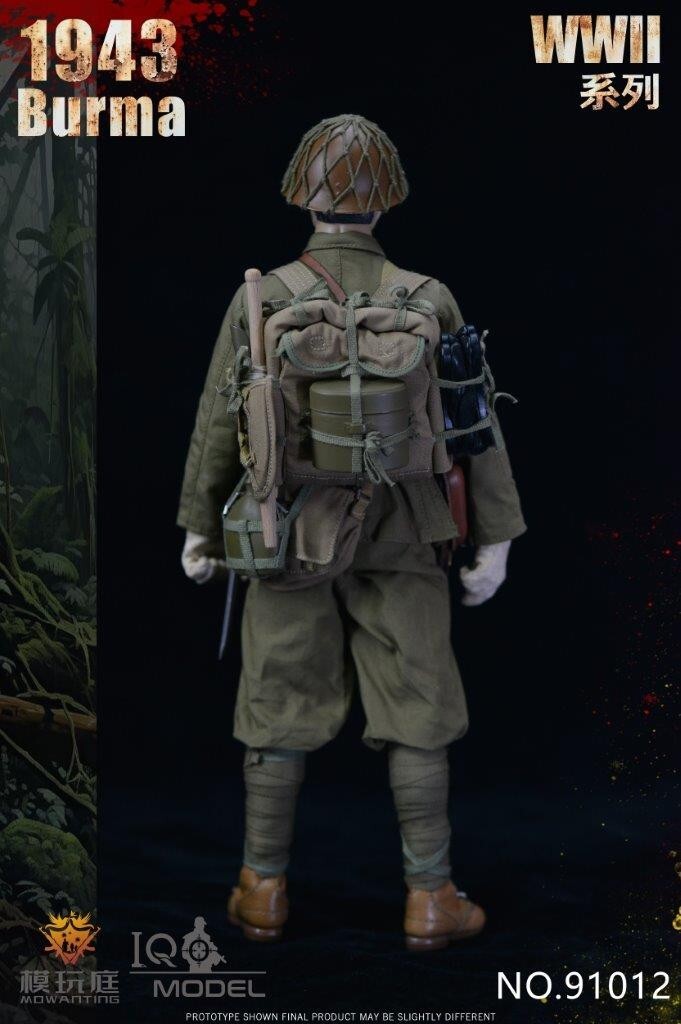 1:6 scale IQO Model WWII Japanese 1943 Burma 12" Figure 91012