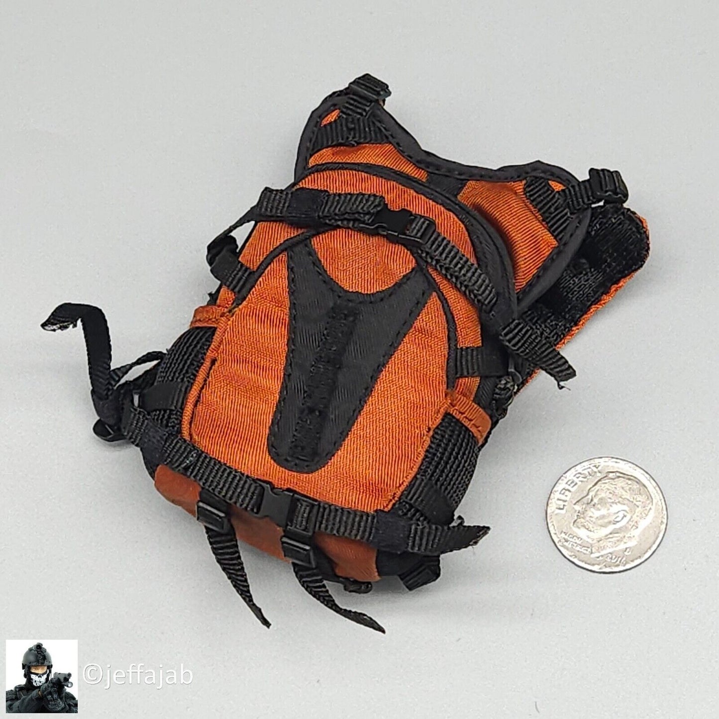 1:6 Soldier Story The Division 2 Agent Caleb Dunne Orange Backpack