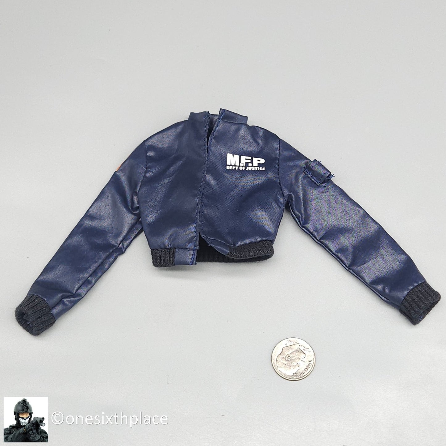 1:6 scale BBI CY Girl Blaze Female Blue Police Jacket for 12" Figures