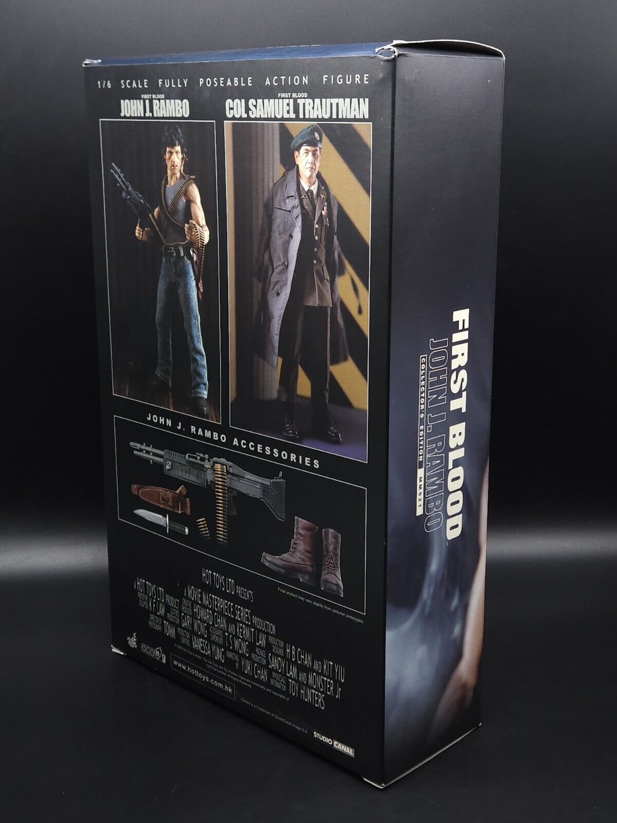 1:6 scale Hot Toys First Blood John J. Rambo Boxed 12" Action Figure MMS21