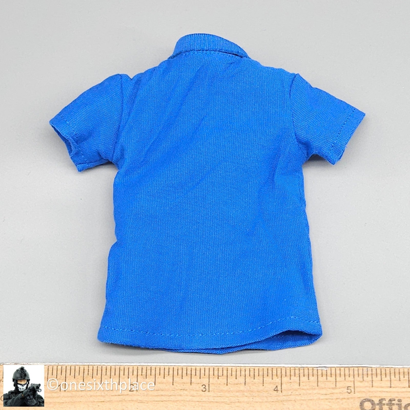 1:6 DID US Navy F-14 Pilot Tom & Nick Mens Blue Polo Shirt for 12" Figures