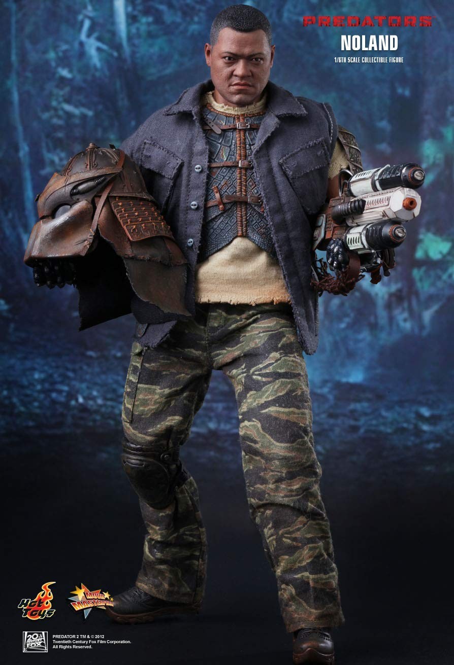 1:6 scale Hot Toys Predators Noland Hard Knuckle Gloved Hands for 12" Figures