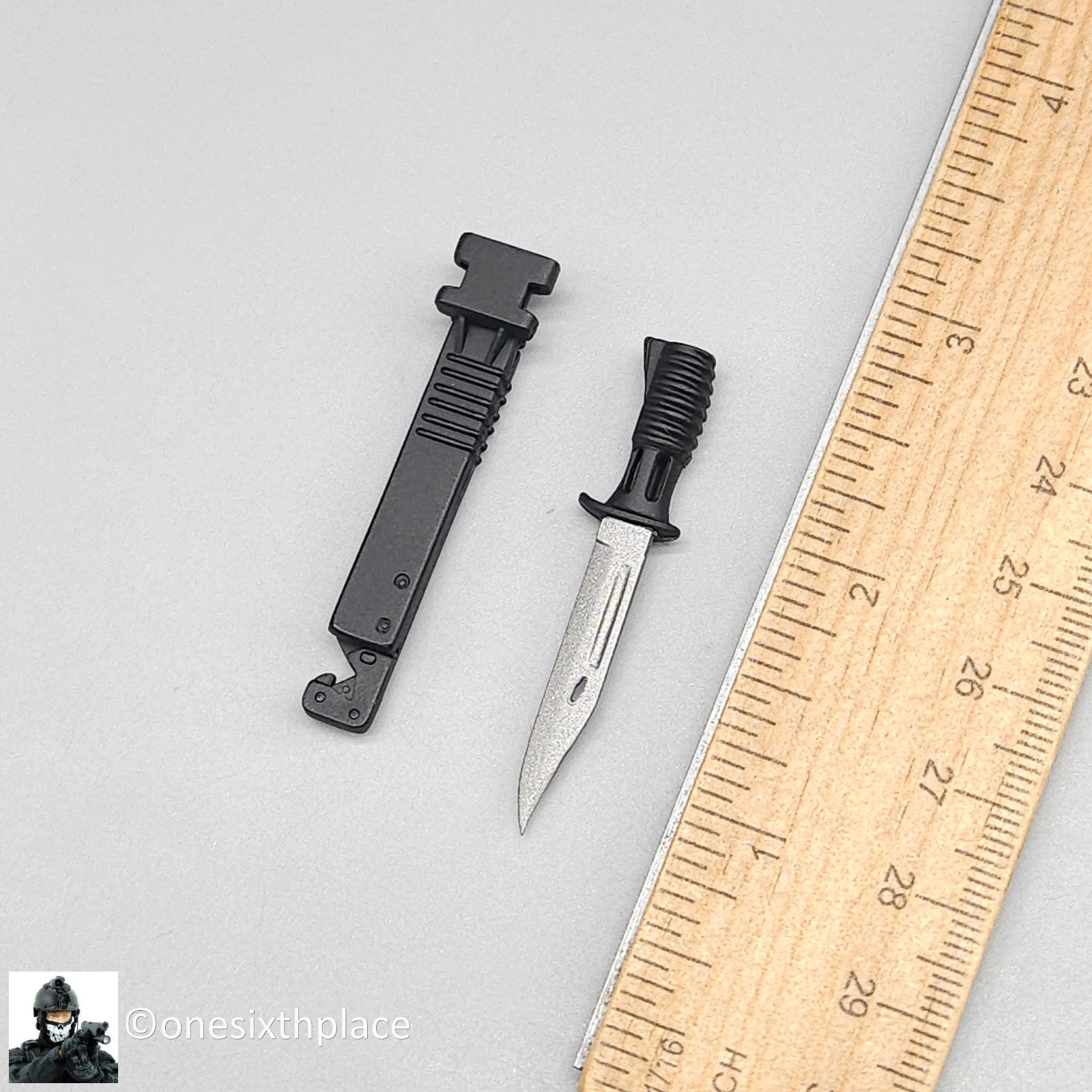 1:6 scale Dragon Aaron Modern British Bayonet Knife & Scabbard for 12" Figures