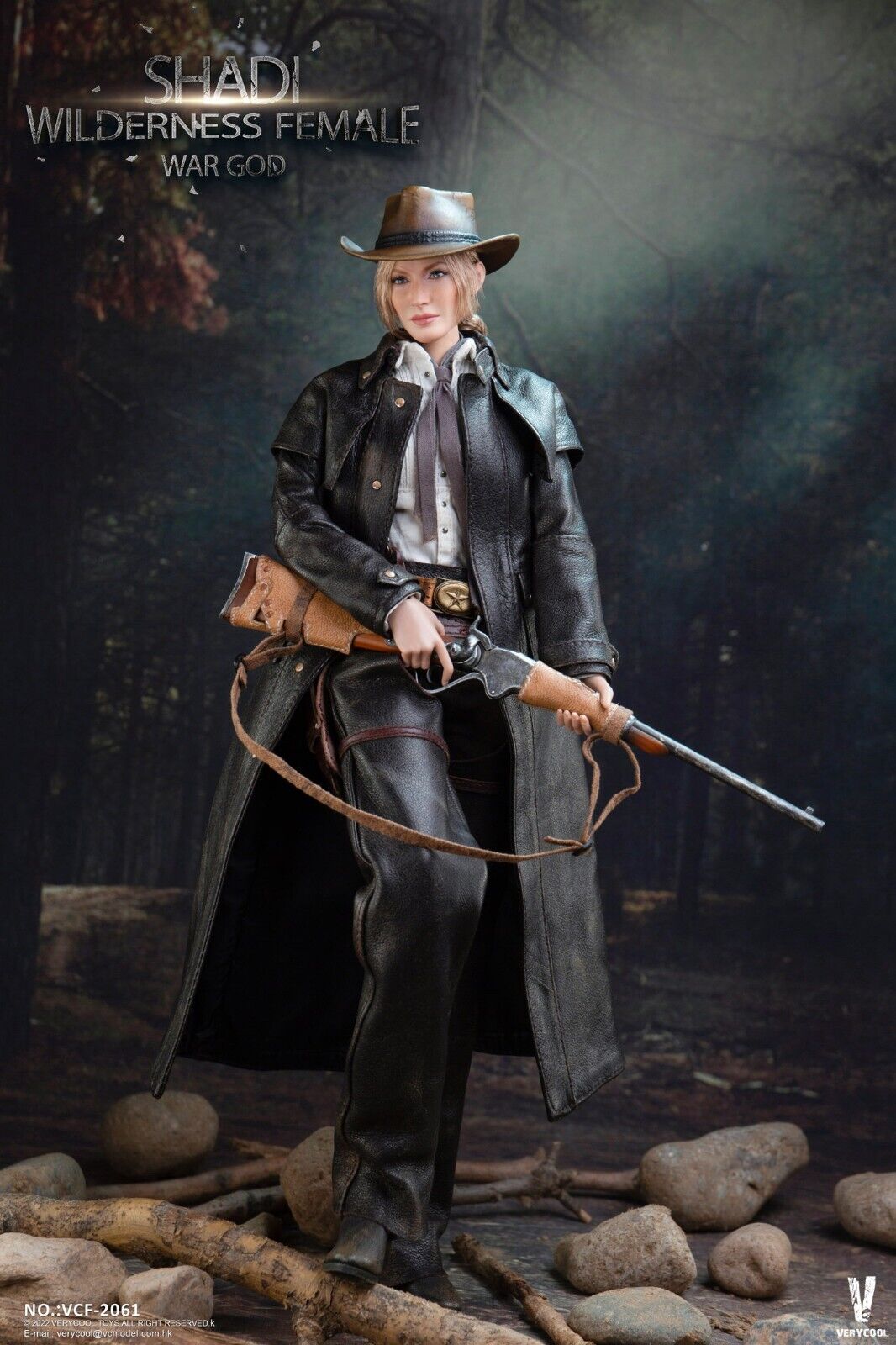 1:6 scale Very Cool Shadi Wilderness Female Cowboy Gray Scarf 12" Figures