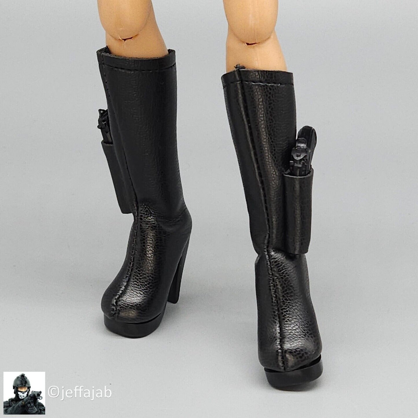 1:6 Triad Toys Cassidy DX Limited Ed Female Leather Boots w/ Pistol Holsters