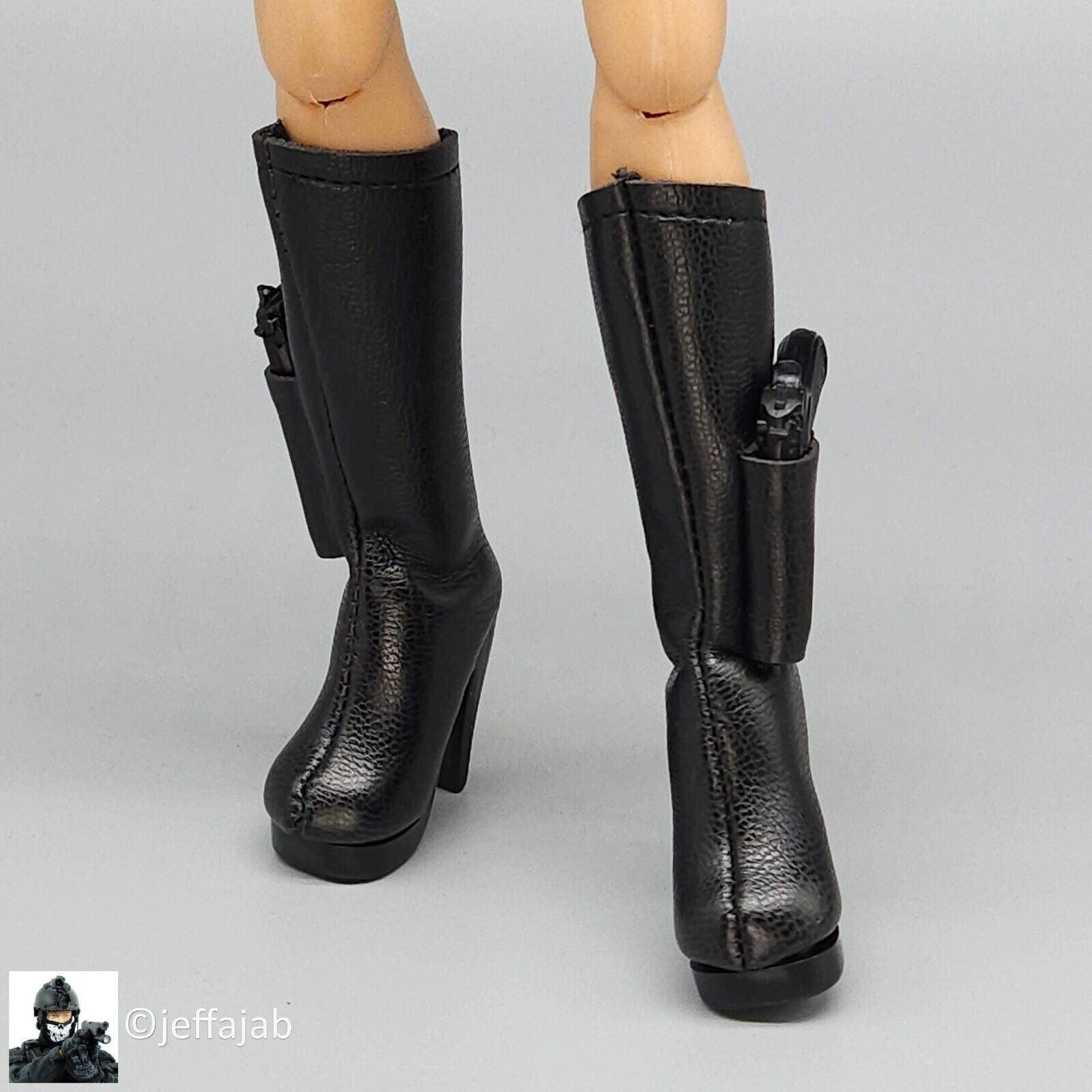 1:6 Triad Toys Cassidy DX Limited Ed Female Leather Boots w/ Pistol Holsters
