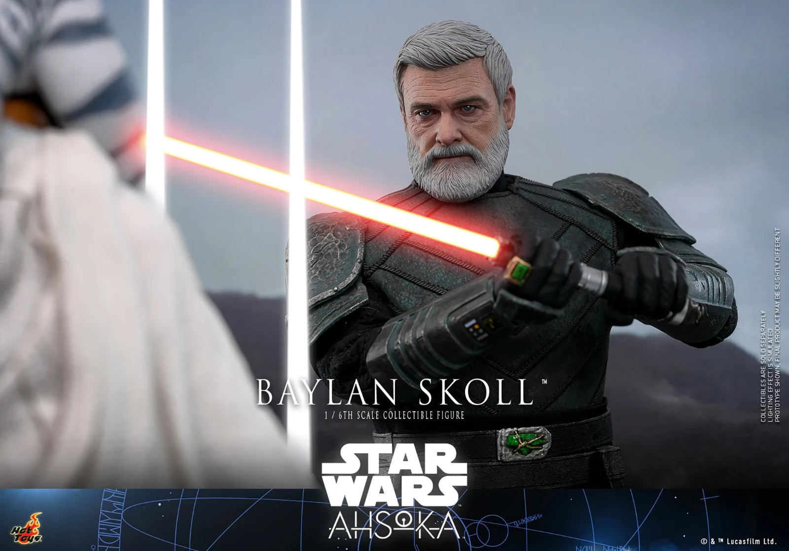1:6 scale Hot Toys Star Wars Ahsoka Baylan Skoll 12" Action Figure TMS125