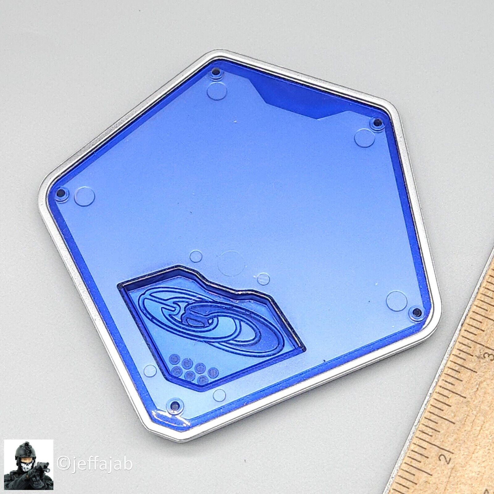 1:6 scale BBI Cy Girl 2.0 Electra Blue & Silver Figure Stand for 12" Figures