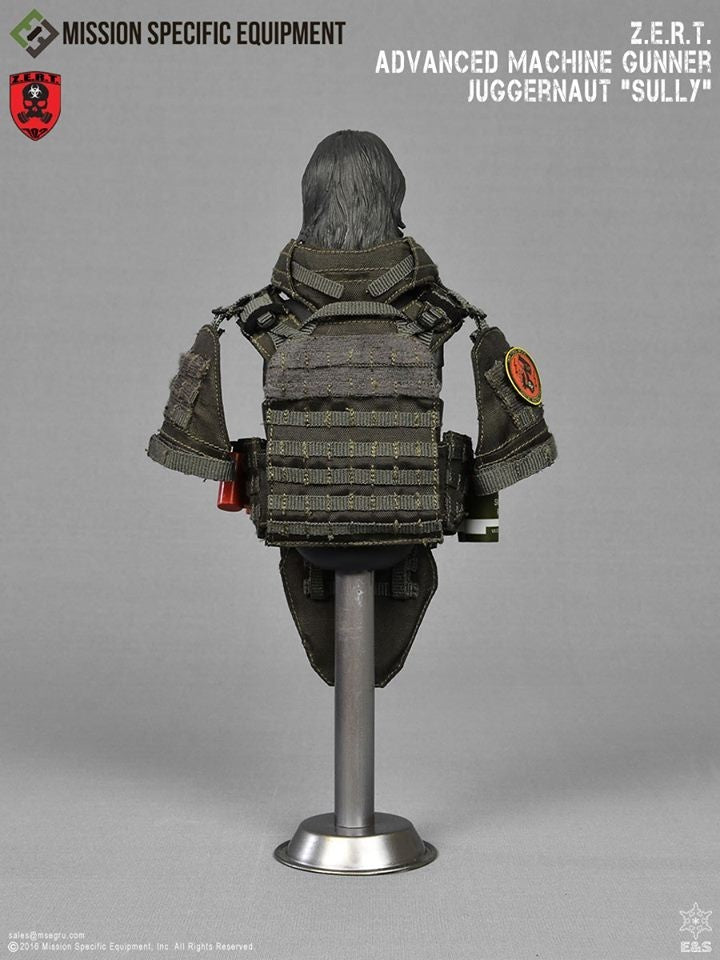 1:6 scale Easy & Simple ZERT Juggernaut Sully Gray Plate Carrier w/ Forearm Pads