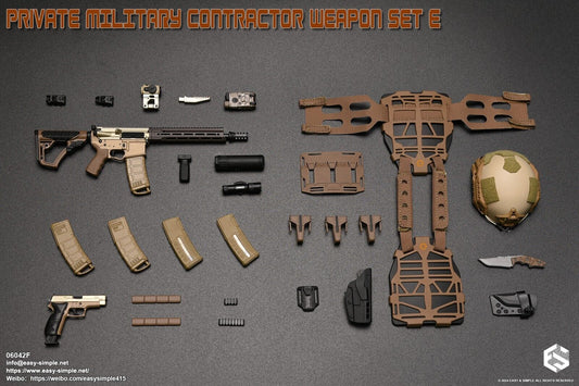 1:6 Easy & Simple Private Military Contractor Weapon Set E Ver. F for 12" Figure