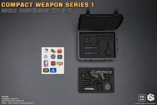 1:6 scale Easy & Simple Compact Weapons #1 - Micro Conversion Set B Green PDW