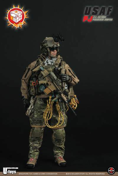 1:6 Soldier Story Multicam Helmet Battery Pouch 12" GI Joe DamToys Dragon