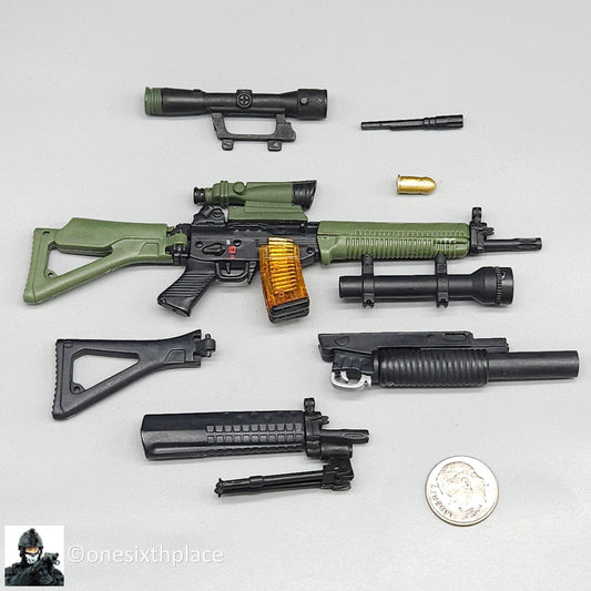 1:6 scale Hasbro Weapon Tech Sig 550/551 Assault Rifle for 12" Figures