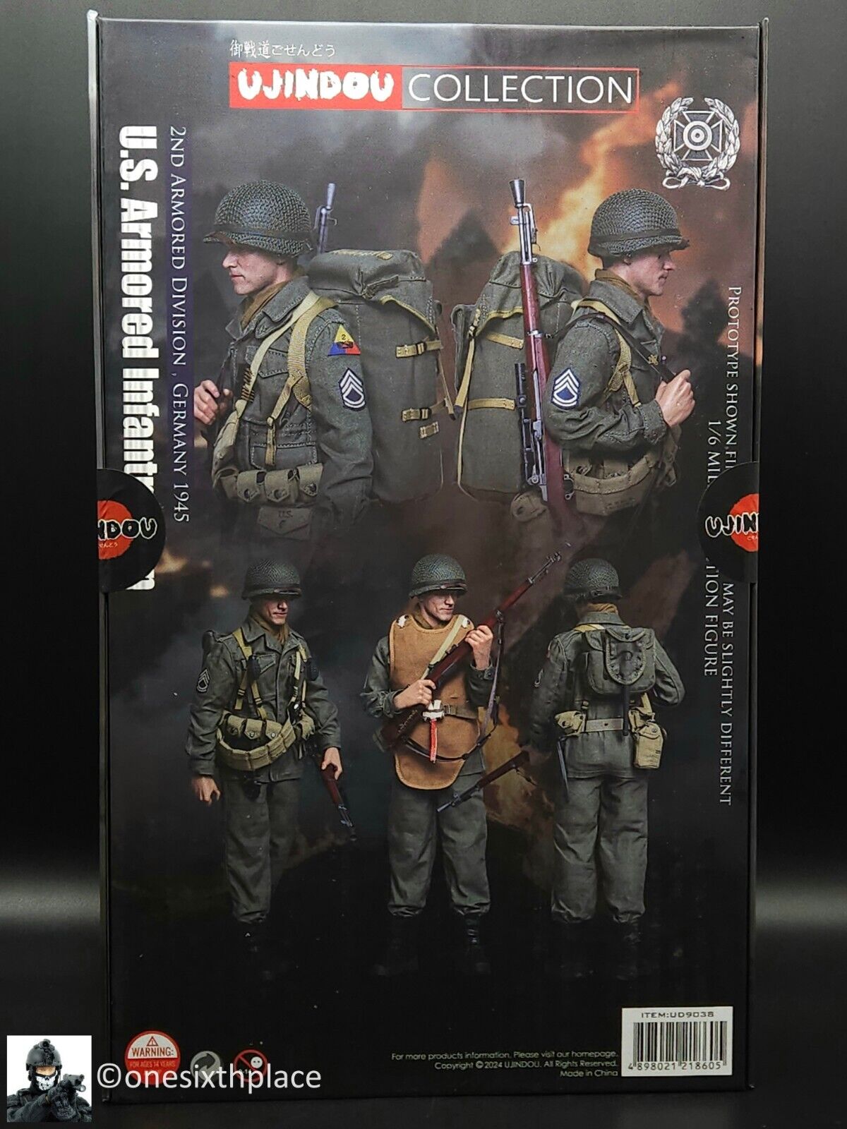 1:6 scale Ujindou WWII US Armored Infantryman Germany 1945 12" Figure UD9038