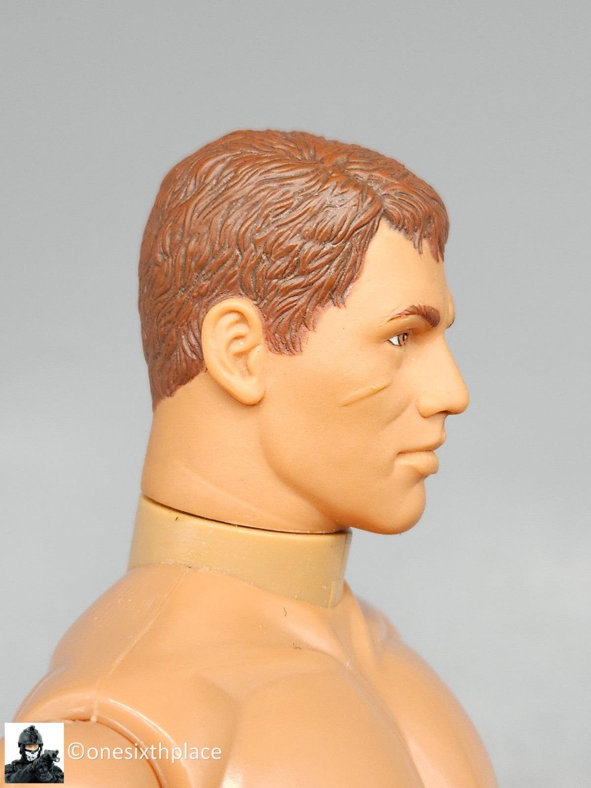 1:6 scale Hasbro GI Joe 1996 Male Body w/ Brown Short Hair Brown Eyes 12" Figure