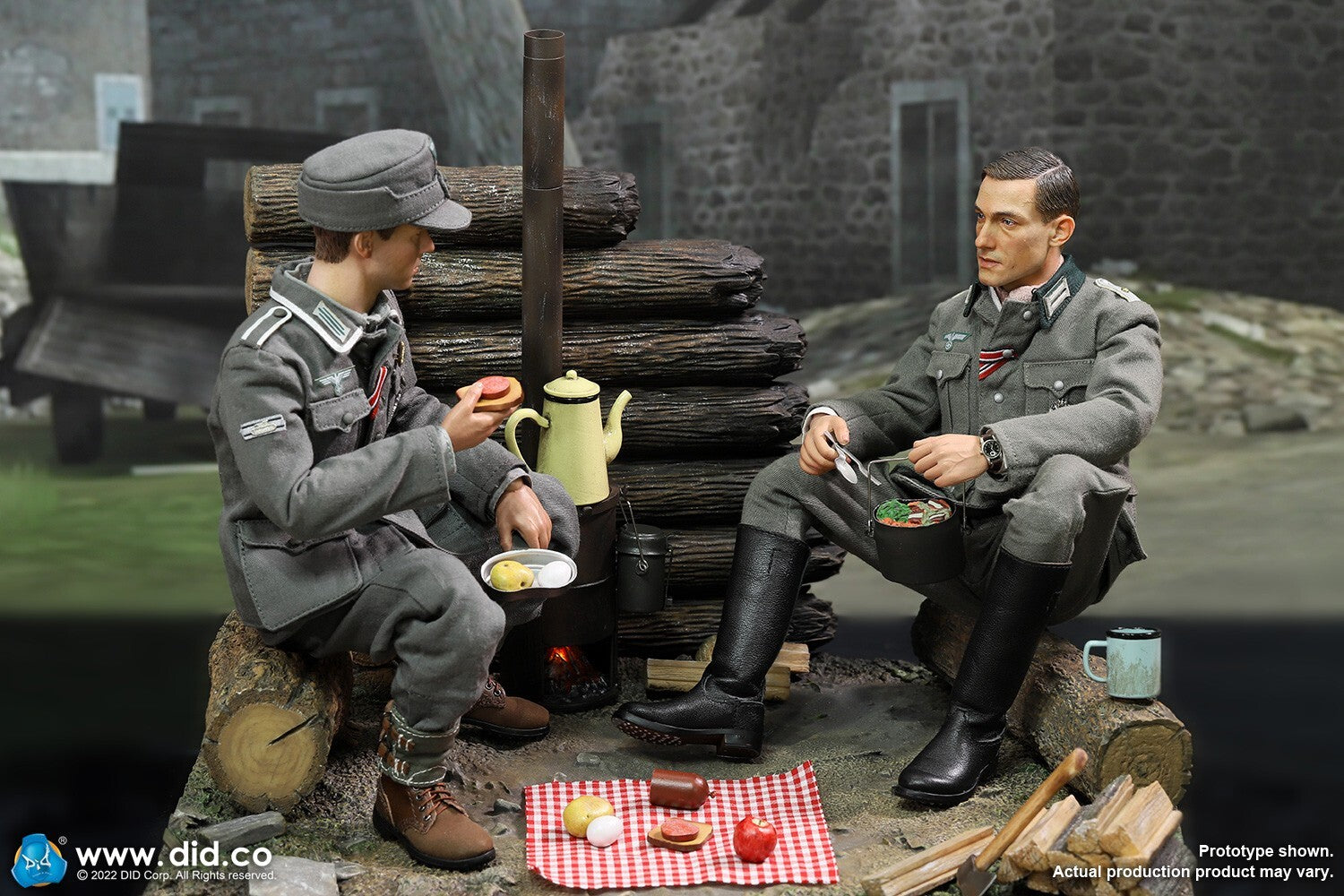 1:6 Scale DiD WWII German Stove Diorama Set for 12" Action Figures E60067