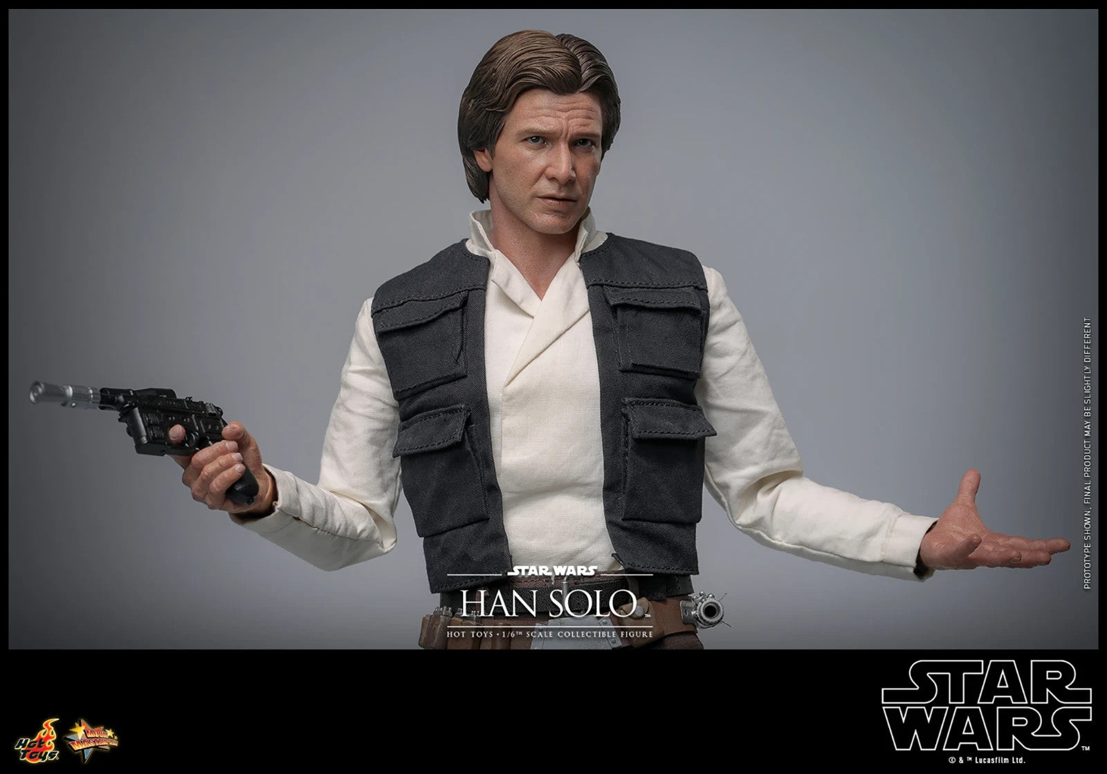 1:6 scale Hot Toys Star Wars Han Solo 12" Action Figure MM740