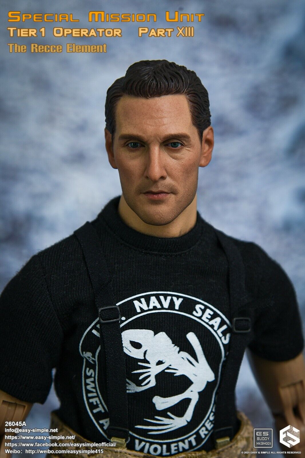 1:6 Easy & Simple SMU Tier 1 Operator Pt XIII Recce Element A 12" Figure 26045A