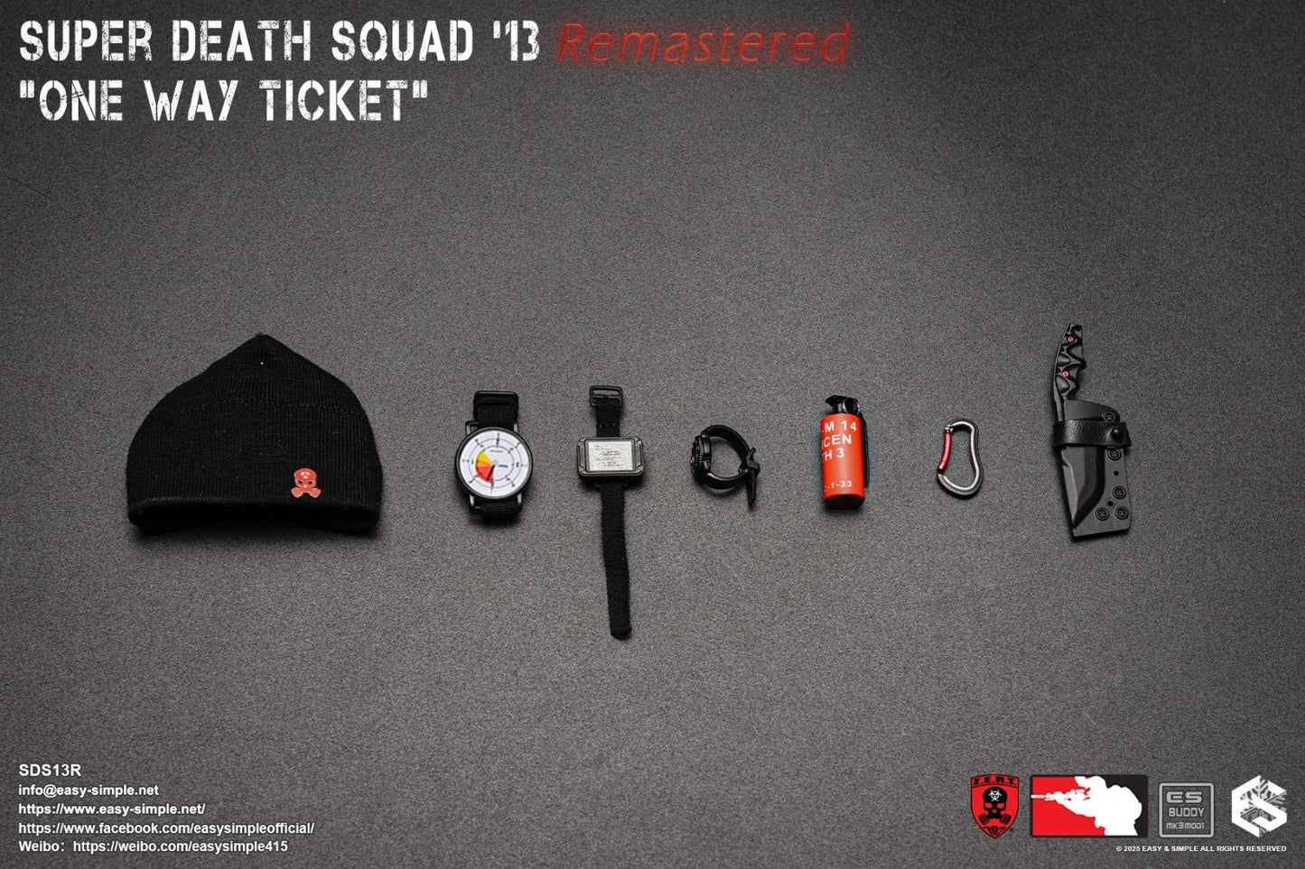 1:1 scale Easy & Simple ZERT Super Death Squad One Way Ticket Knife & Sheath