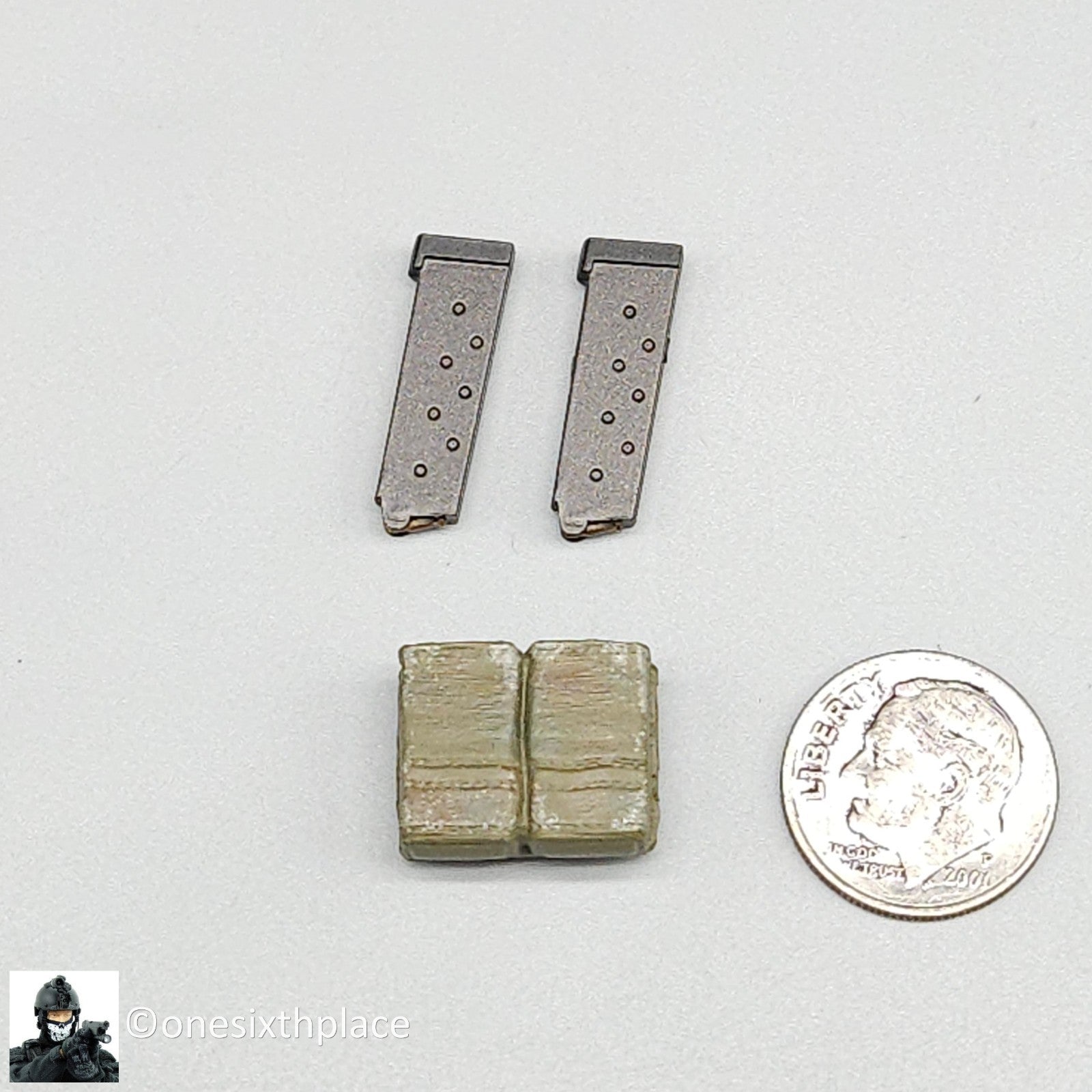 1:6 scale Hot Toys Deadpool 2 Cable PIstol Ammo Mags w/ Pouch 12" Figures MMS583