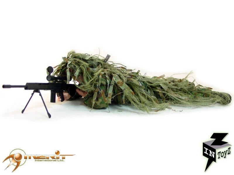 1:6 scale InToyz Sniper Male Nude Body w/ Camo Head for 12" Figures USMC