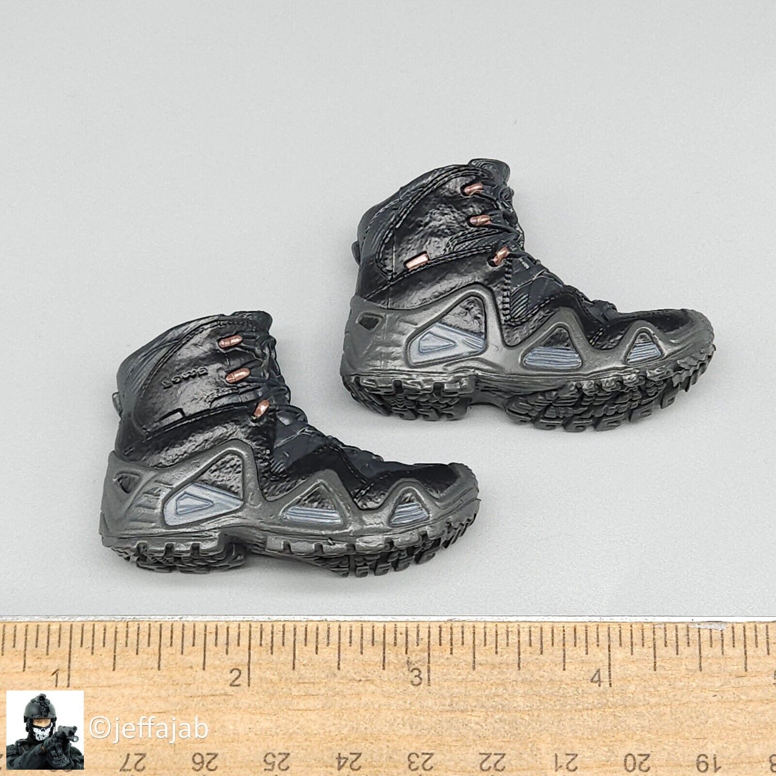 1:6 Mini Times Navy SEAL Special Force GTX Boots (Peg Type) for 12" Figures