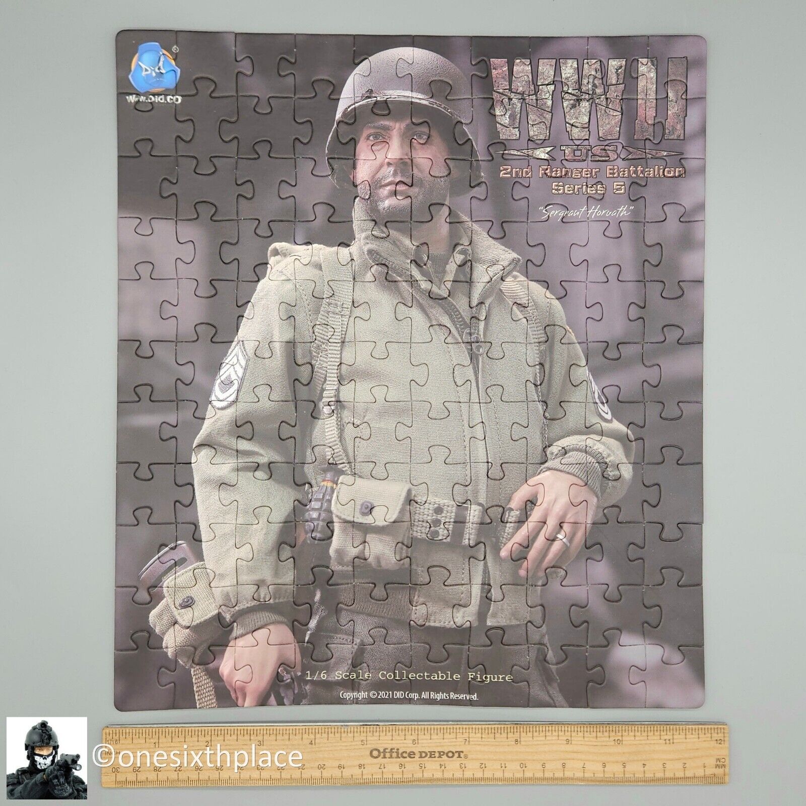 1:1 scale DiD WWII Sergeant Horvath 110 Piece Collectible Puzzle