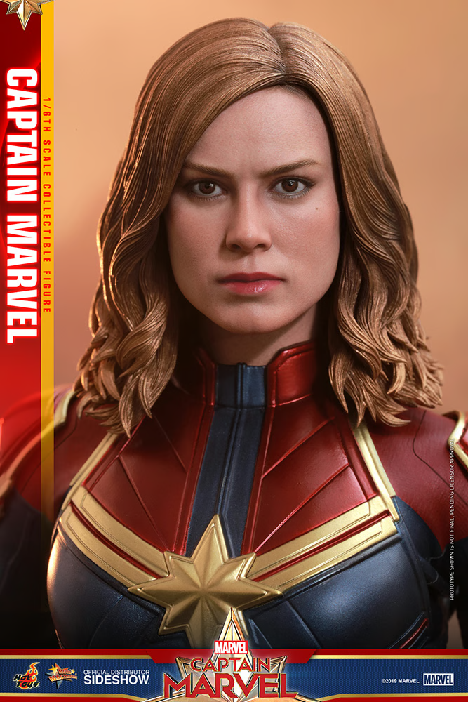 1:6 scale Hot Toys Captain Marvel Female Gloved Hands Set for 12" Figures MMS521