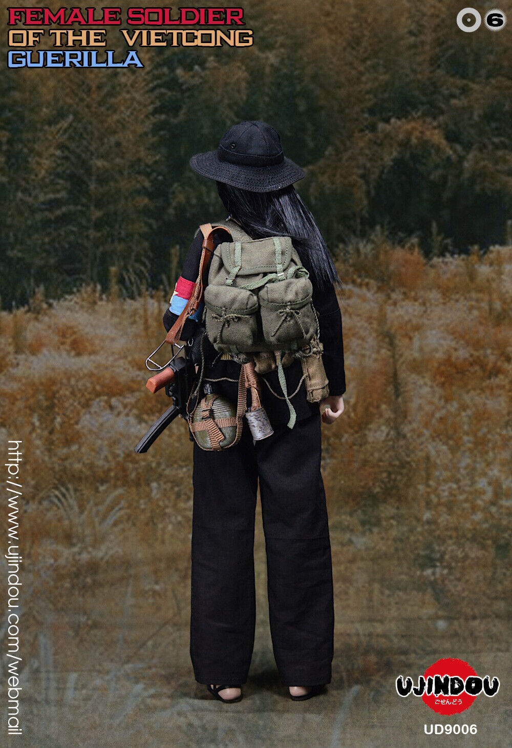 1:6 Ujindou Vietnam Female Viet Cong Guerilla NVA Arm Band for 12" Figures